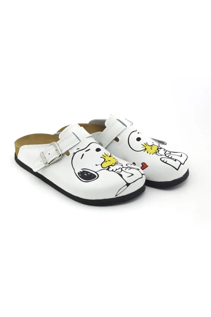 Terlik barevná a zdravotni korková/EVA obuv - pantofle Snoopy