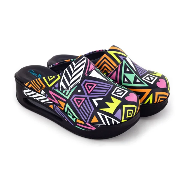 Terlik barevní a zdravotni AIR obuv – pantofle Abstrakt Moderní pantofle air nazouvaky