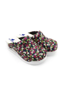 Terlik barevní a zdravotni AIR obuv – pantofle bíle květinkové Moderní pantofle air nazouvaky 5