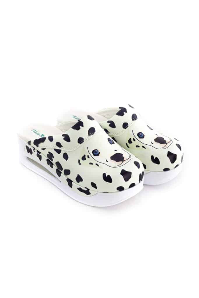 Terlik barevné a zdravotni obuv – pantofle AIR dalmatin Do kanceláře air dalmatin