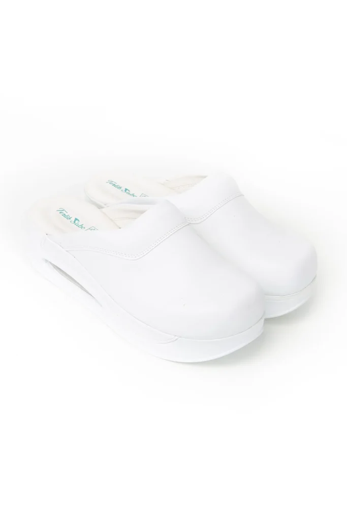 Terlik stylová a zdravotni AIR obuv - pantofle hladká bílá