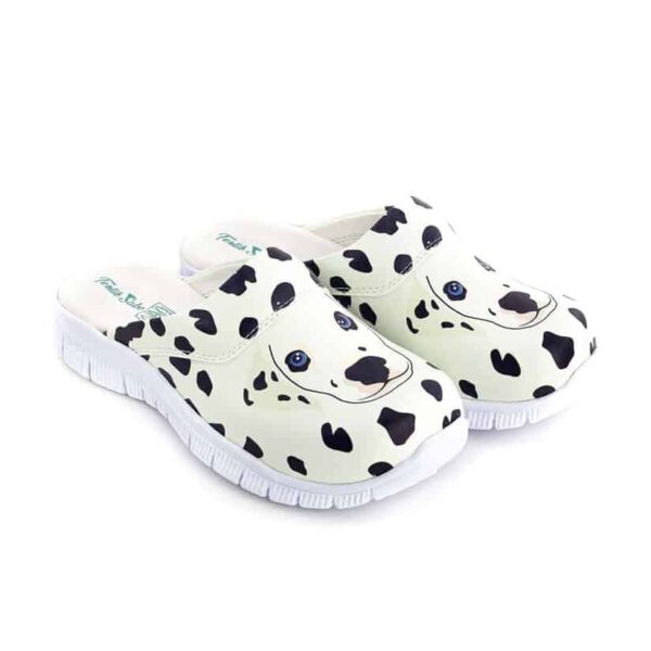 Terlik farbenfrohe und medizinische COMFORTFLEX-Schuhe – Dalmatiner-Hausschuhe Bequeme Comfortflex-Schuhe Arbeit vorläufig