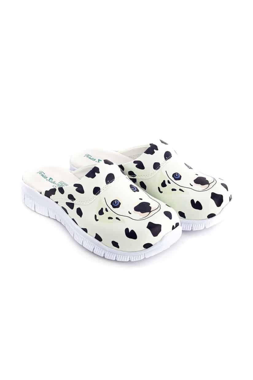 Terlik farbenfrohe und medizinische COMFORTFLEX-Schuhe – Dalmatiner-Hausschuhe Bequeme Comfortflex-Schuhe Arbeit vorläufig 3