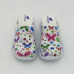 Terlik barevná a zdravotni obuv - pantofle COMFORTFLEX motýly 2