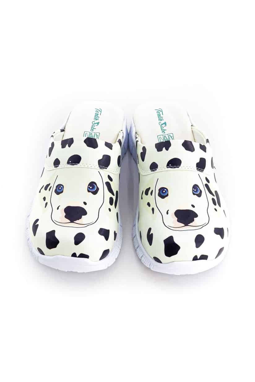 Terlik farbenfrohe und medizinische COMFORTFLEX-Schuhe – Dalmatiner-Hausschuhe Bequeme Comfortflex-Schuhe Arbeit vorläufig 4