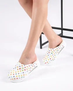 Terlik barevni a zdravotni AIR obuv - pantofle barevné tečky 2