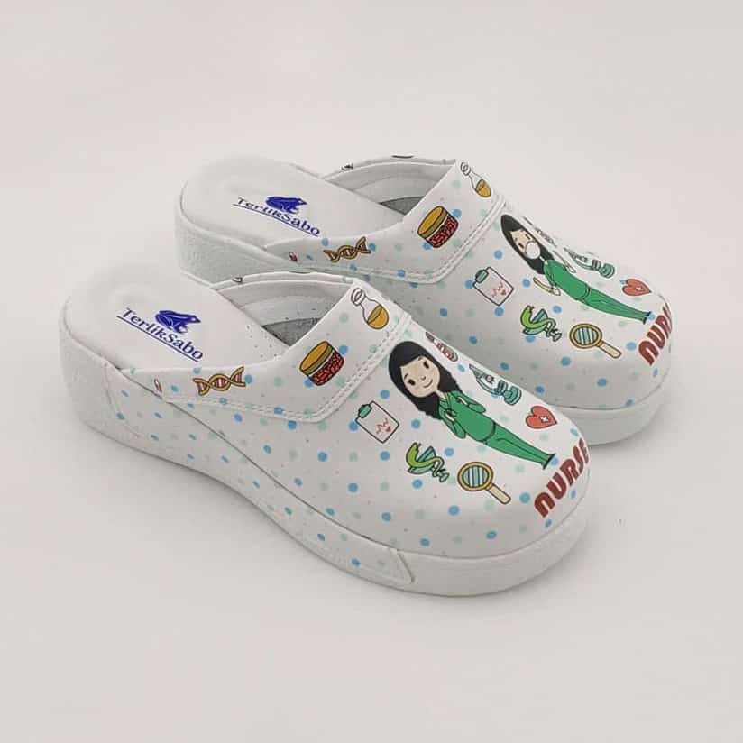 Terlik barevné a zdravotni COMFY X obuv – pantofle miloučka zdravotní sestra Obuv podle profese barevni pantofle 3