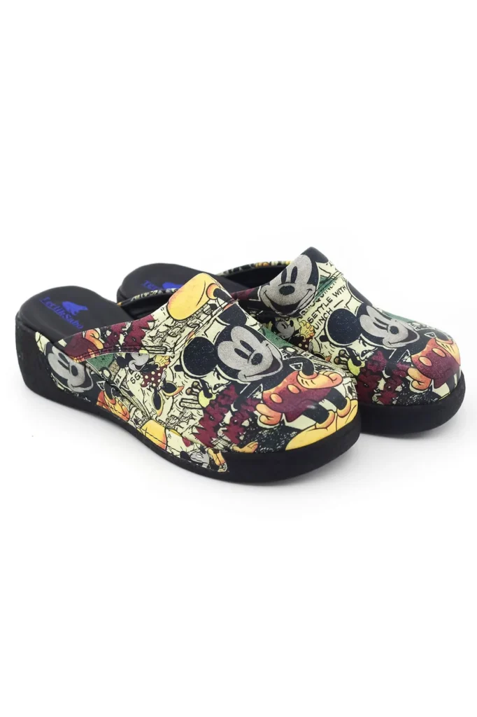 Terlik barevné a zdravotni COMFY X pantofle – obuv Mickey Mouse Obuv podle profese barevni pantofle