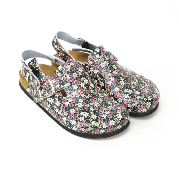 Terlik barevné a zdravotni korkové pantofle - obuv - pantofle květiny
