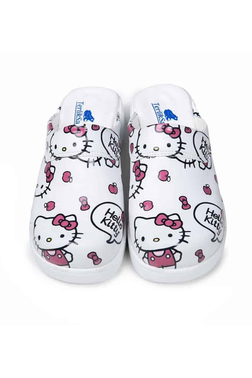 Terlik bunte und gesunde COMFY X Schuhe – Hausschuhe Darling Hello Kitty Hausschuhe von Beruf Arbeitsschuhe 3