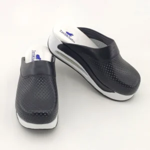 Terlik barevné a zdravotni AIR pantofle - obuv černo -bílá 2