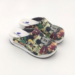 Terlik barevní a gffgzdravotni AIR obuv – pantofle mickey mouse bíle