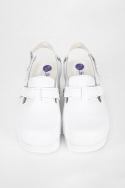 Terlik orto bílá AIR obuv - šlapky hladké bílé a přední a zadní úchyt 3